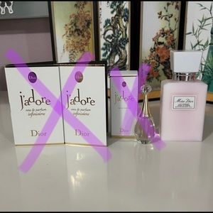 dior jadore dabber & miss dior body milk